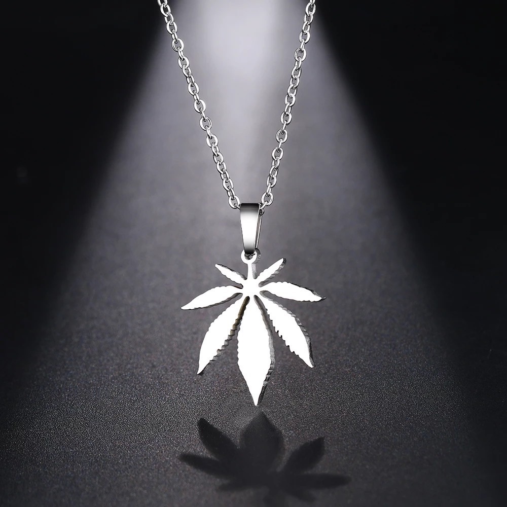 New Leaf Simple Delicate Necklace - Picture 2 of 5